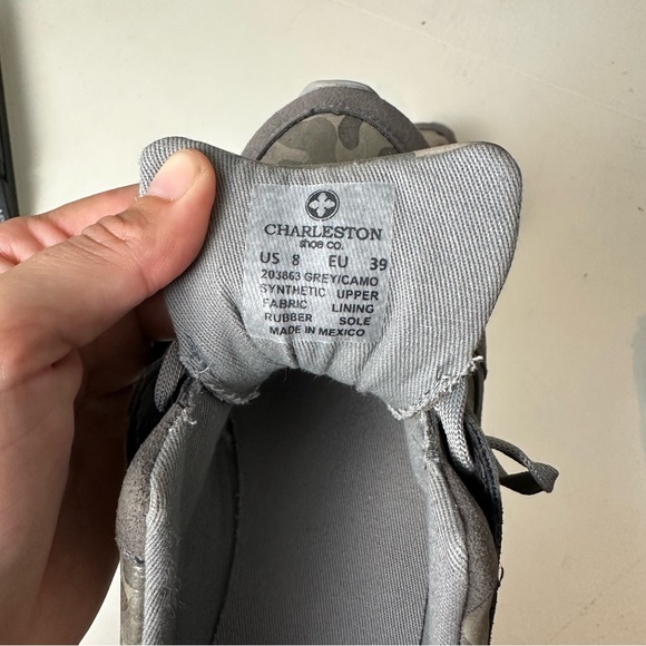 CHARLESTON SHOE COMPANY- Chewie Grey Camo Sneaker - Picture 8 of 10